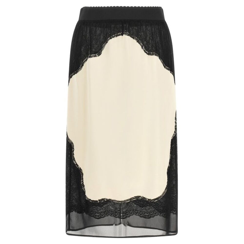The Attico Women Lace Insert Skirt